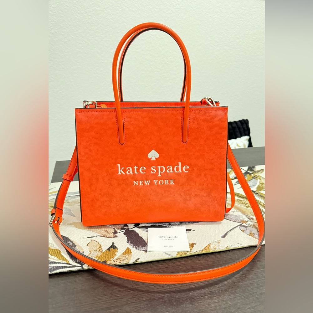 Katespade Orange Tote Bag